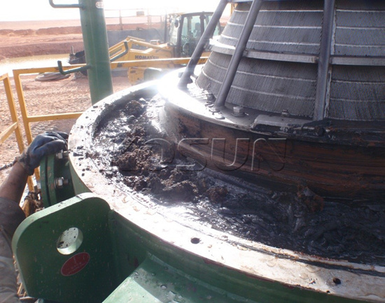 岩屑甩幹機工作過程照片